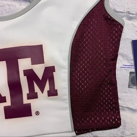 NUYU Texas A&M Aggies Sporty Cropped Tank - Picture 4 of 8